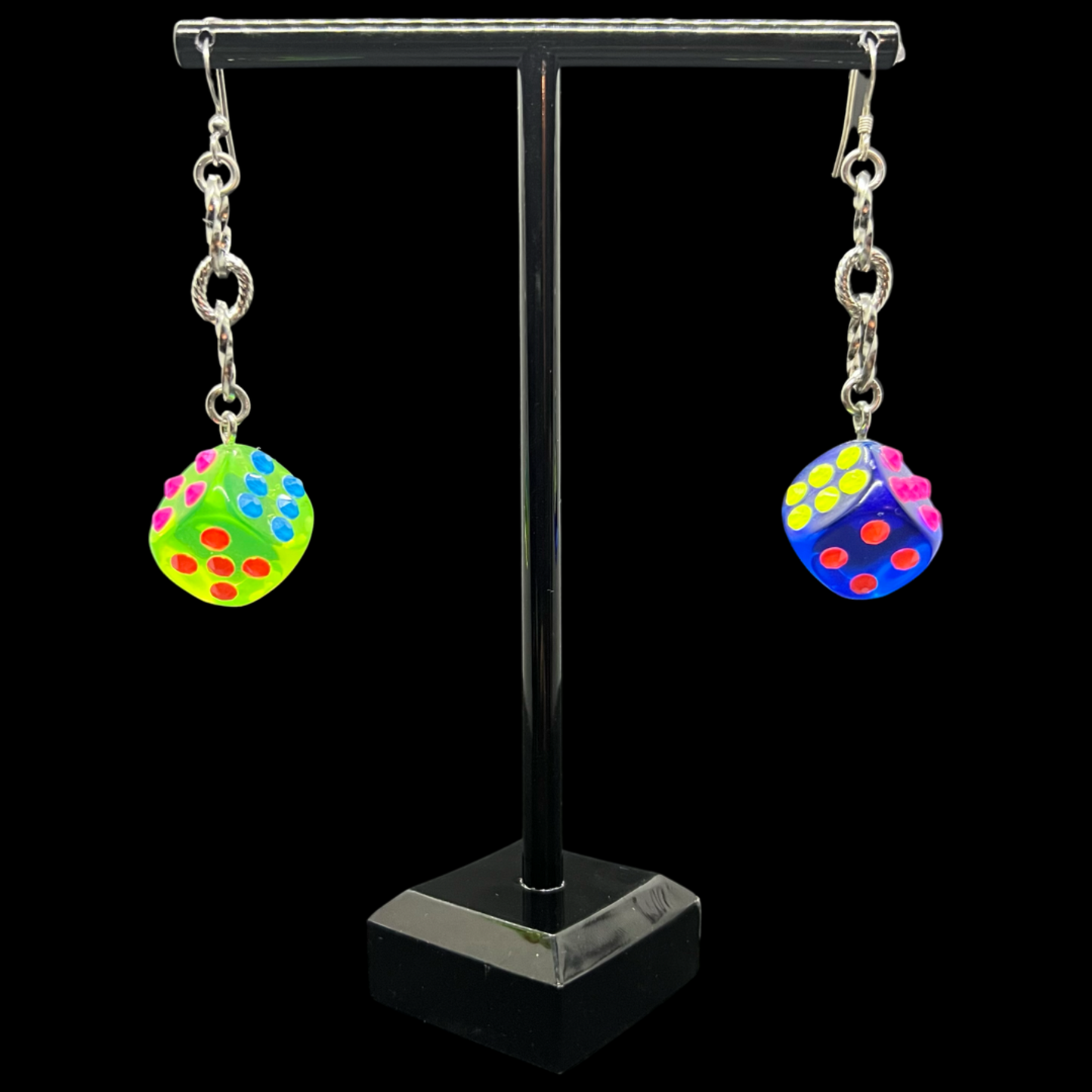 DIAMANTE DICE EARRINGS