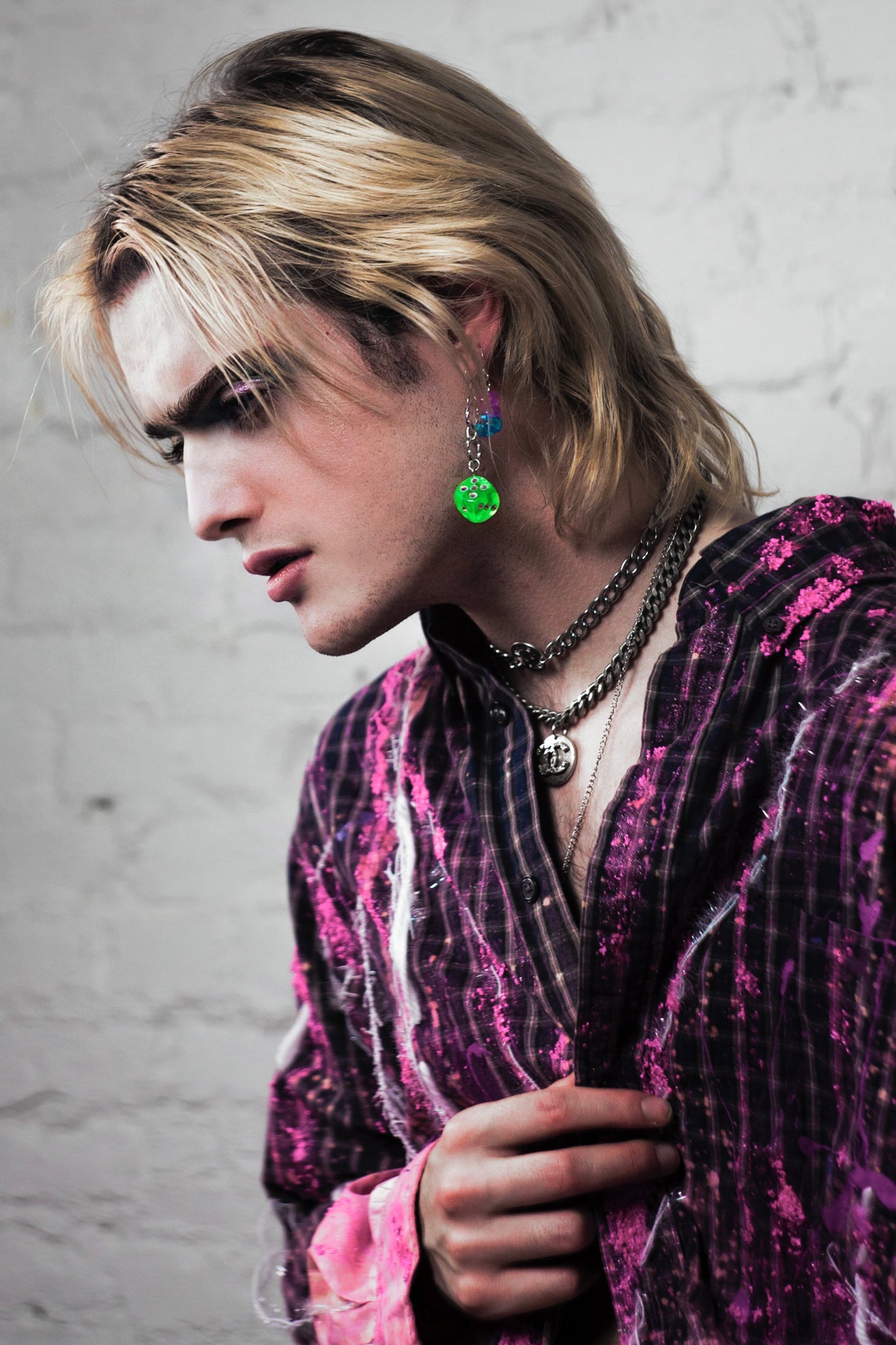 DIAMANTE DICE EARRINGS